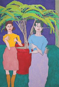Mother and Daughter, 2002, painted by AARON